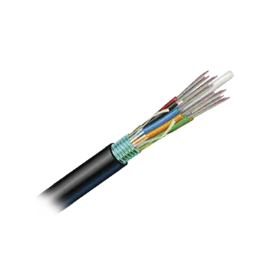 Cable de Fibra Óptica 12 hilos, OSP (Planta Externa), Armada, Gel, HDPE (Polietileno de alta densidad), Multimodo OM4 50/125 Optimizada, 1 Metro