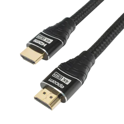 Cable HDMI de 5m | Alta Definición | Longitud | Version 2.0 | Alta velocidad 18Gbps | 4K@60Hz | Conectores Chapados en Oro | Tipo Redondo