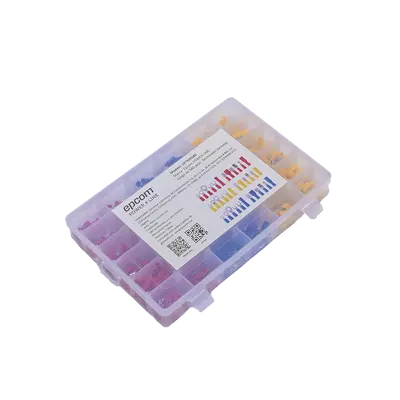 Juego de 580 pzas. Terminales Variadas con Forro y Caja de Almacenamiento.