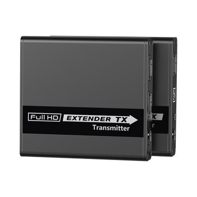 Kit Extensor HDMI para distancias de 70 metros / Soporta resoluciones 720 y 1080P @ 60 Hz / Cat 6, 6a y 7 / Cero Latencia / Uso 24/7 / HDR10 / Salida Loop / Configuración EDID / Soporta control remoto del equipo fuente / Salida de audio de 3.5mm