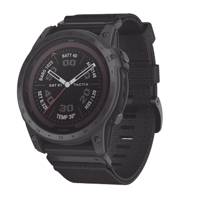 Reloj Garmin tactix® 7 – Pro Edition color negro en bisel de titanio, multideporte con GPS ofrece funciones tácticas especializadas, así como mapas, música, funciones de entreno avanzadas.