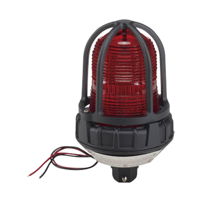 Luz estroboscópica para ubicaciónes peligrosas, montaje tipo tubo, 120 VCA, color Rojo