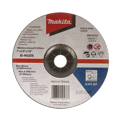 Disco de corte para metal de 7"