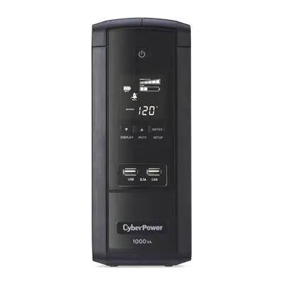 UPS de 1000 VA/600 W, Topología Línea Interactiva, Entrada 120 Vca NEMA 5-15P, Tipo Torre, Con 10 Tomas NEMA 5-15R, 5 años de garantía