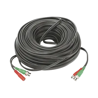 Cable coaxial ( BNC RG59 ) + Alimentación / SIAMÉS / 40 Metros / 100 % COBRE / Para Cámaras 4K / Uso interior y exterior