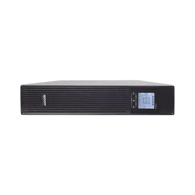 UPS de 3000VA/2700W / Topología On-Line Doble Conversión con Baterías Internas / Entrada y Salida de 120 Vca / Clavija de Entrada NEMA L5-30P / Pantalla LCD Configurable / Formato Rack/Torre