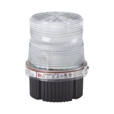 Fireball® LED Luz de advertencia Listado por UL y cUL 12-24 VCD Color Claro