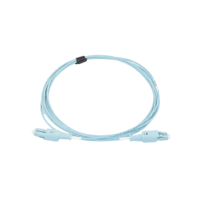 Jumper de Fibra Óptica BladePatch LC-LC Duplex, Multimodo 50/125 OM4, OFNR, Color Aqua, 3 Metros