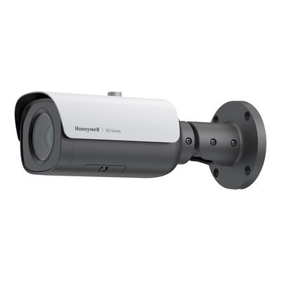 Bala IP 4 MP / Lente Mot. 2.7-13.5mm / H.265 / IR 60 m / IP67 / IK10 / Detección Movimiento y Sabotaje (Tampering)/ Alarmas y Audio I/O / PoE / ONVIF / NDAA / Serie 60 / Honeywell Security