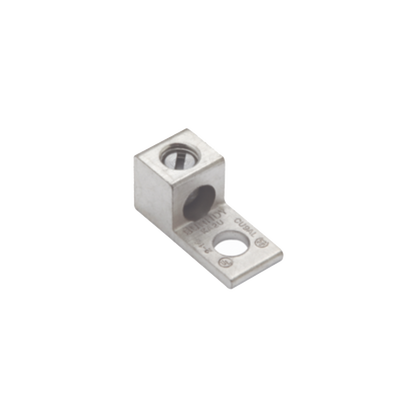 Terminal Universal de Aluminio Estañado/ 1 Orificio para Calibre 14- 2 AWG / Perno de 1/4" / Para Conductores de AL y CU.