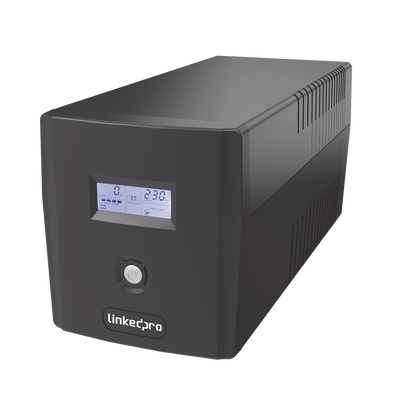 UPS 600VA/360 W Pantalla LCD / Línea Interactiva 120Vca / 6 tomas 5-15R (4 Respaldadas) / Regulación de Voltaje / Protección RJ45