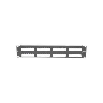 Patch Panel MAX Modular (vacío), de 48 Puertos, Plano, 2UR