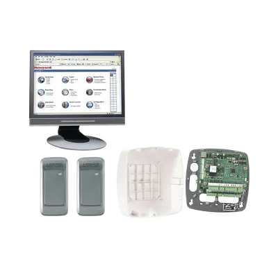 Kit de Control de Acceso con Controlador NETAXS(Interfaz WEB para 2 Puertas) / 2 Lectoras