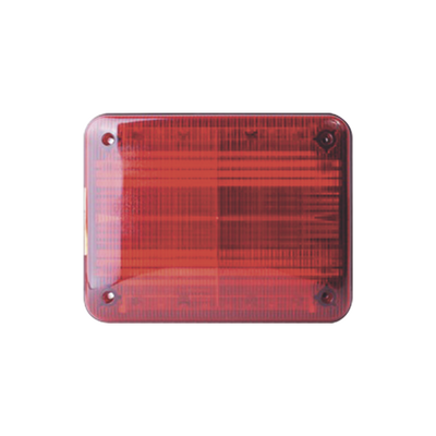 Luz de advertencia Quadraflare LED, Flasher Integrado y Mica de color Rojo