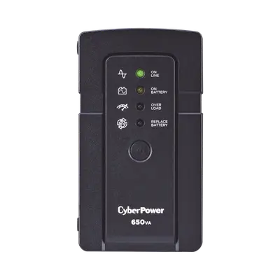 UPS de 650 VA/400 W, Topología Standby, Compacto, Entrada 120 Vca NEMA 5-15P, Con 3 Tomas Respaldo/Protección y 3 Tomas Solo Protección NEMA 5-15R