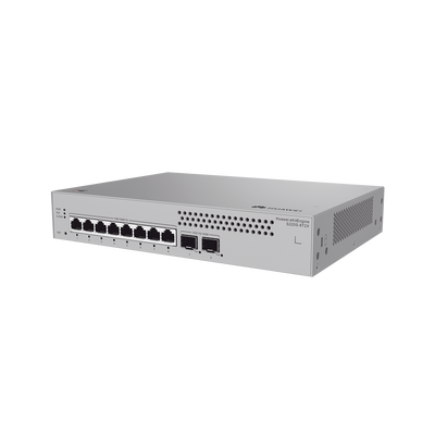 Switch de Acceso Gigabit Administrable Capa 2 / 8 puertos 10/100/1000 Mbps / 2 Puertos 10GE SFP Uplink / ERPS / IMGP Snooping / DHCP Snooping / Administración Nube Gratis