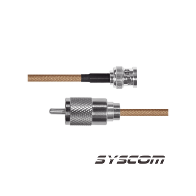 Cable RG-142/U, con conectores BNC Macho / UHF Macho.