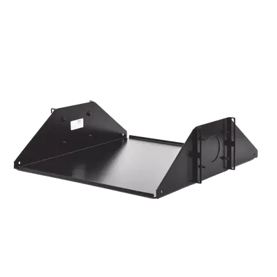 Charola Doble Para Soportar Equipo en Racks de 432 mm de Profundidad, de 19in, 3UR, Color Negro