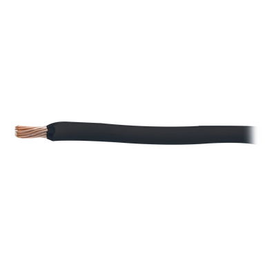Cable Eléctrico 18 awg color negro, Conductor de cobre suave cableado. Aislamiento de PVC, auto-extinguible.BOBINA de 100 MTS
