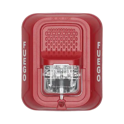 Lámpara Estroboscópica para Montaje en Pared, Color Rojo, Nivel de Candelas Seleccionable, Nuevo Diseño Moderno y Elegante y Menor Consumo de Corriente