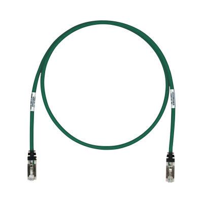 Patch Cord Cat6A, Blindado S/FTP, CM/LS0H, 20ft, Color Verde