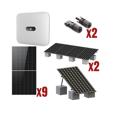 Kit Solar Interconexion / 5kW 220Vca / Inversor HUWAEI / Montaje Incluido