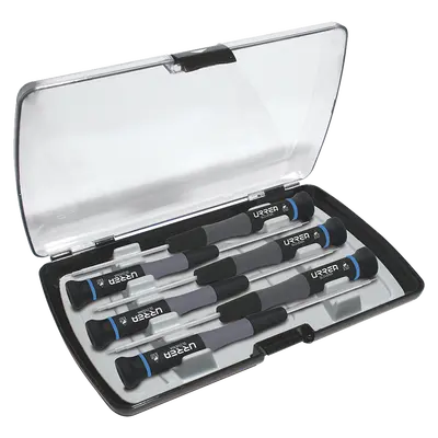 Juego de 6 destornilladores ESD torx en caja plástica de precisión