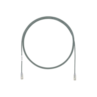Cable de Parcheo UTP Cat6A, CM/LSZH, Diámetro Reducido (28AWG), Color Gris, 65ft