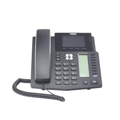 Teléfono IP empresarial para 16 lineas SIP con 2 pantallas LCD a Color, 8 teclas BLF/DSS y conferencia de 3 vías, PoE