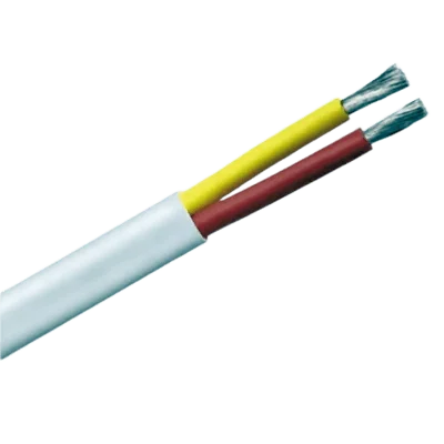 Rollo de cable plano grado marino calibre 12, de 2 conductores (rojo y amarillo) de 250 pies (76.2m).
