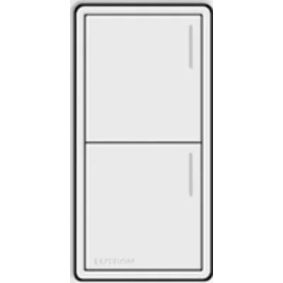 (RadioRa3) Botonera Sunnata Blanco 3 escenas y 2 botones subir/bajar para Radio RA3, programe escenas diferentes en cada botón.