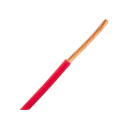 Bobina de 1,000 pies de Cable Automotriz 16 AWG color rojo / Cable Primario TXL / Conductor Cobre Desnudo 19/29 / Aislamiento XLPE / Rango Temp. -51°C a 125°C / Especificaciones Ford y Chrysler