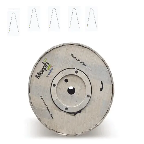 Paquete con, 1 Bobina de 4 km de F.O ADSS (ASU) G.652D, Monomodo de 12 Hilos, Exterior, Span 120 y 5 Remate Preformado
