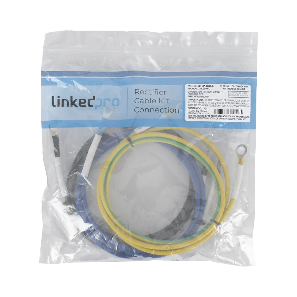 Kit de Cables de Conexión para Rectificador con OLT, 1.5 M (Compatible con rectificador LP-PSOLT-90A)