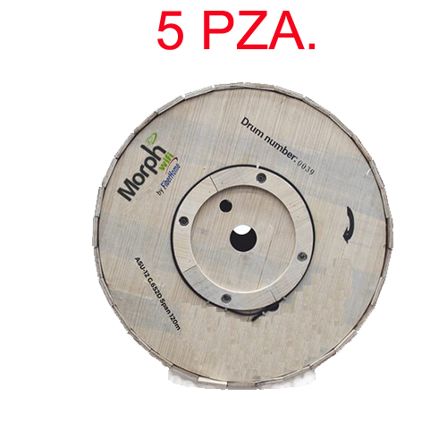 5 Carrete de 4 km de Fibra Óptica Aérea Mini ADSS (ASU) G.652D, Monomodo de 12 Hilos, Exterior, Span 120, Loose Tube