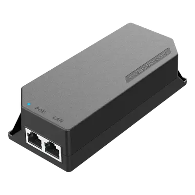 Inyector PoE / 30W / Puertos 2.5G y 10G / IEEE 802.3 af/at / Plug-and-Play / Alimentación 54VDC / Incluye Cable AC 1.2 m (3.9 ft)