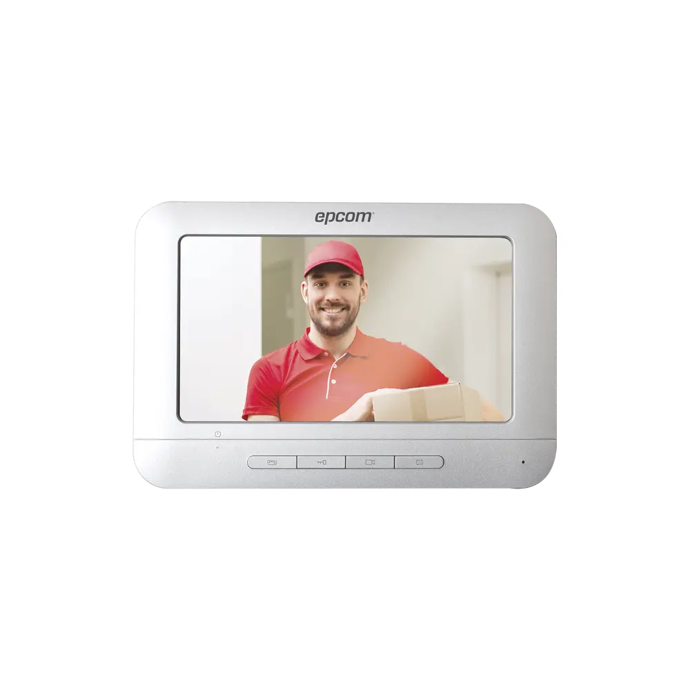 Monitor para Videoportero Análogo / 7 Pulgadas / 800x400 / Audio Manos Libres / 4 Hilos / Aluminio