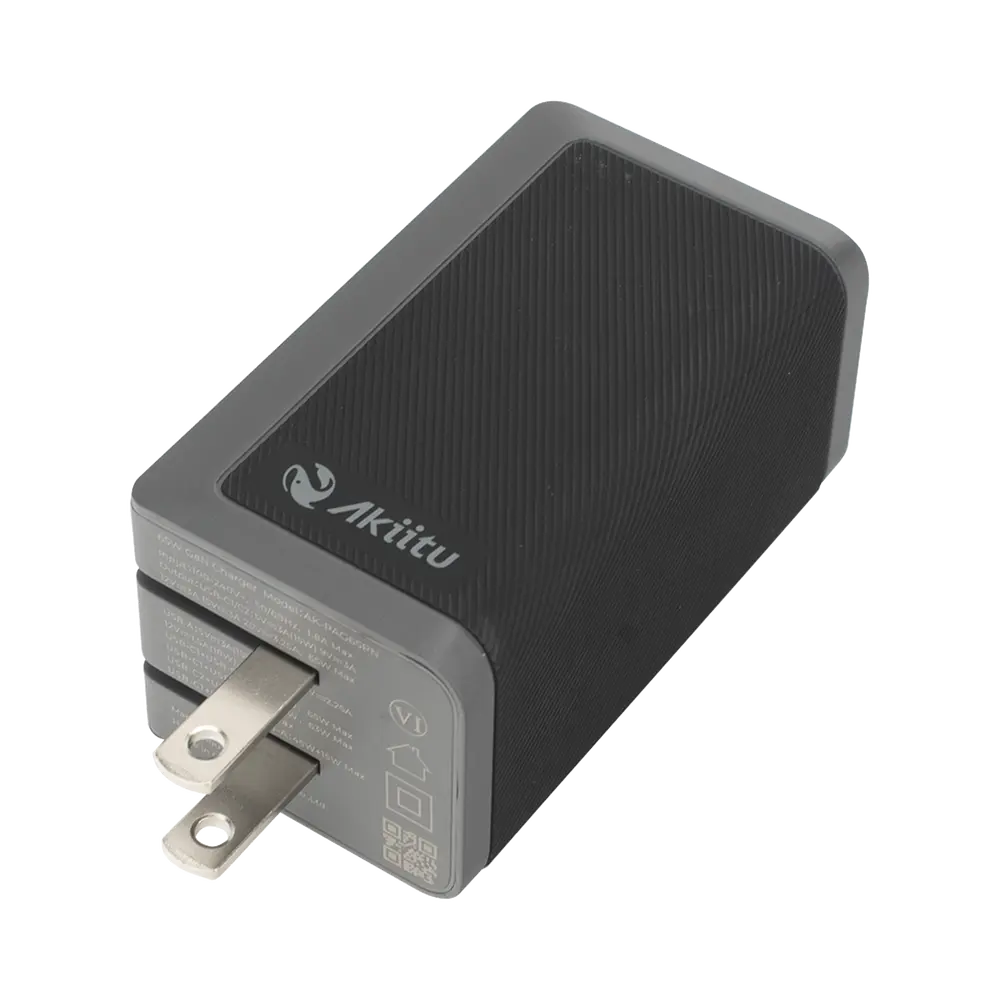 Cargador de Pared GaN III / 65W Máxima / 3 Puertos / 2 USB-C + 1 USB-A / PD 3.0 y QC 4.0 / Enchufe Plegable / 6 Protecciones de Seguridad - Imagen 3