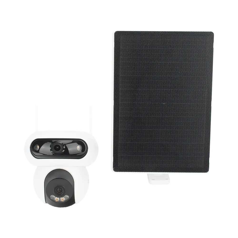 Cámara IP Solar / Doble Lente 4MP+4MP / Wi-Fi 6 / 4G LTE / Batería 10,400 mAh / Panel Solar 8W / IP65 - Imagen 3
