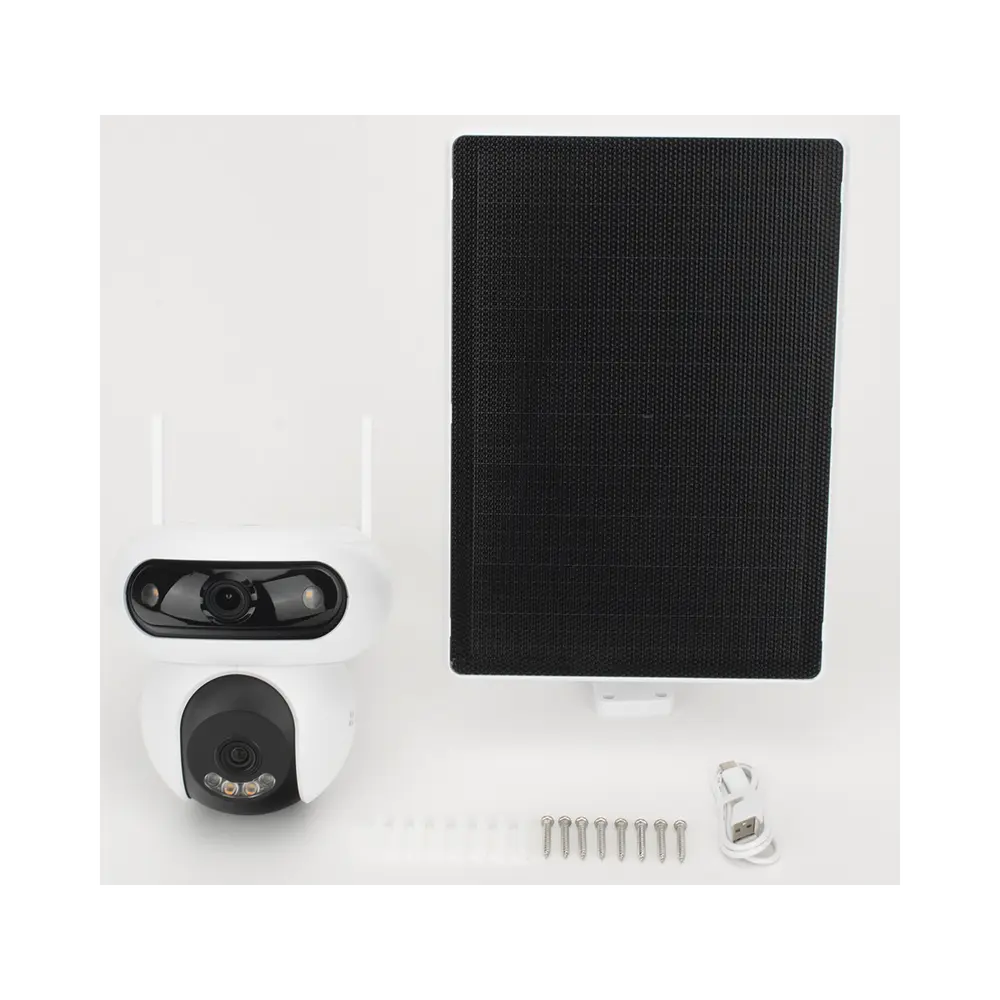 Cámara IP Solar / Doble Lente 4MP+4MP / Wi-Fi 6 / 4G LTE / Batería 10,400 mAh / Panel Solar 8W / IP65 - Imagen 5
