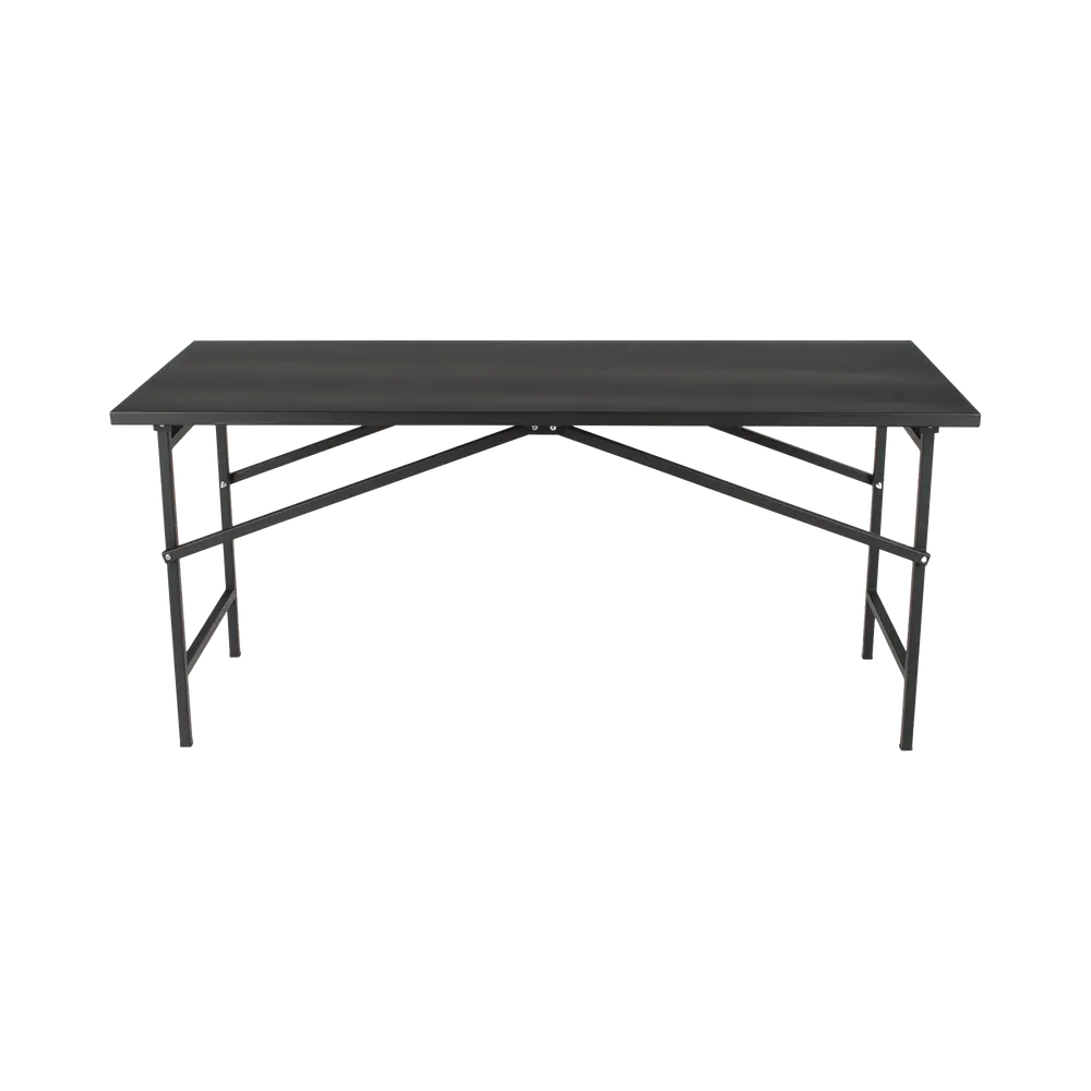 Mesa de Trabajo Plegable / Capacidad 250 kg / 130 x 80 x 92 cm / Estructura Metálica / Color Negro - Imagen 2