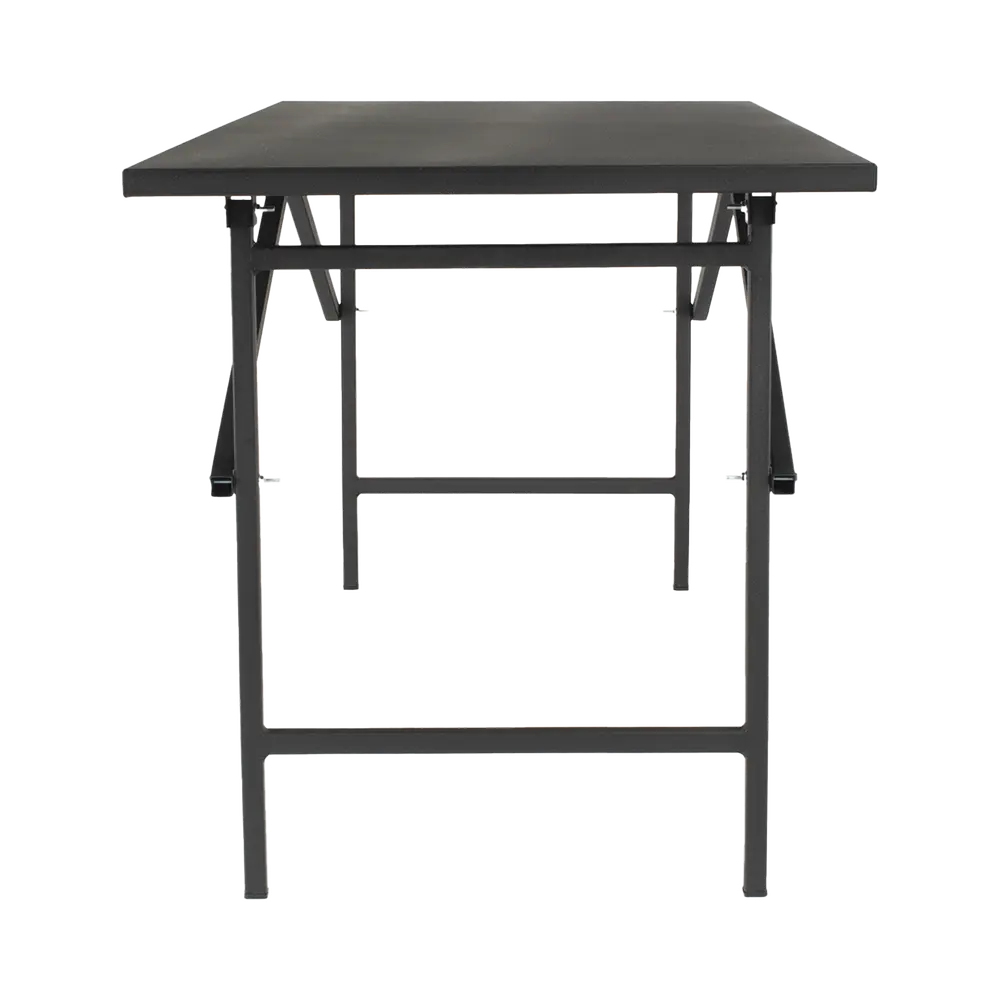 Mesa de Trabajo Plegable / Capacidad 250 kg / 130 x 80 x 92 cm / Estructura Metálica / Color Negro - Imagen 4