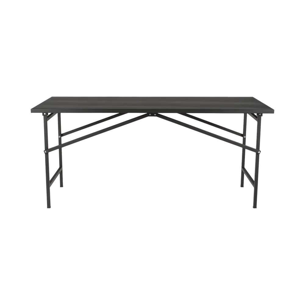 Mesa de Trabajo Plegable / Capacidad 250 kg / 130 x 80 x 92 cm / Estructura Metálica / Color Negro