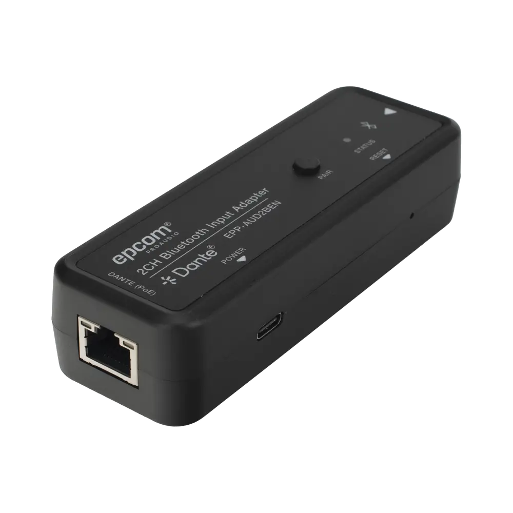 Extensor de Audio / Entrada Bluetooth 2 Canales / Salida Dante® Digital / Latencia 1-5 ms / PoE / Transmisión 100 m (328 ft) - Imagen 3