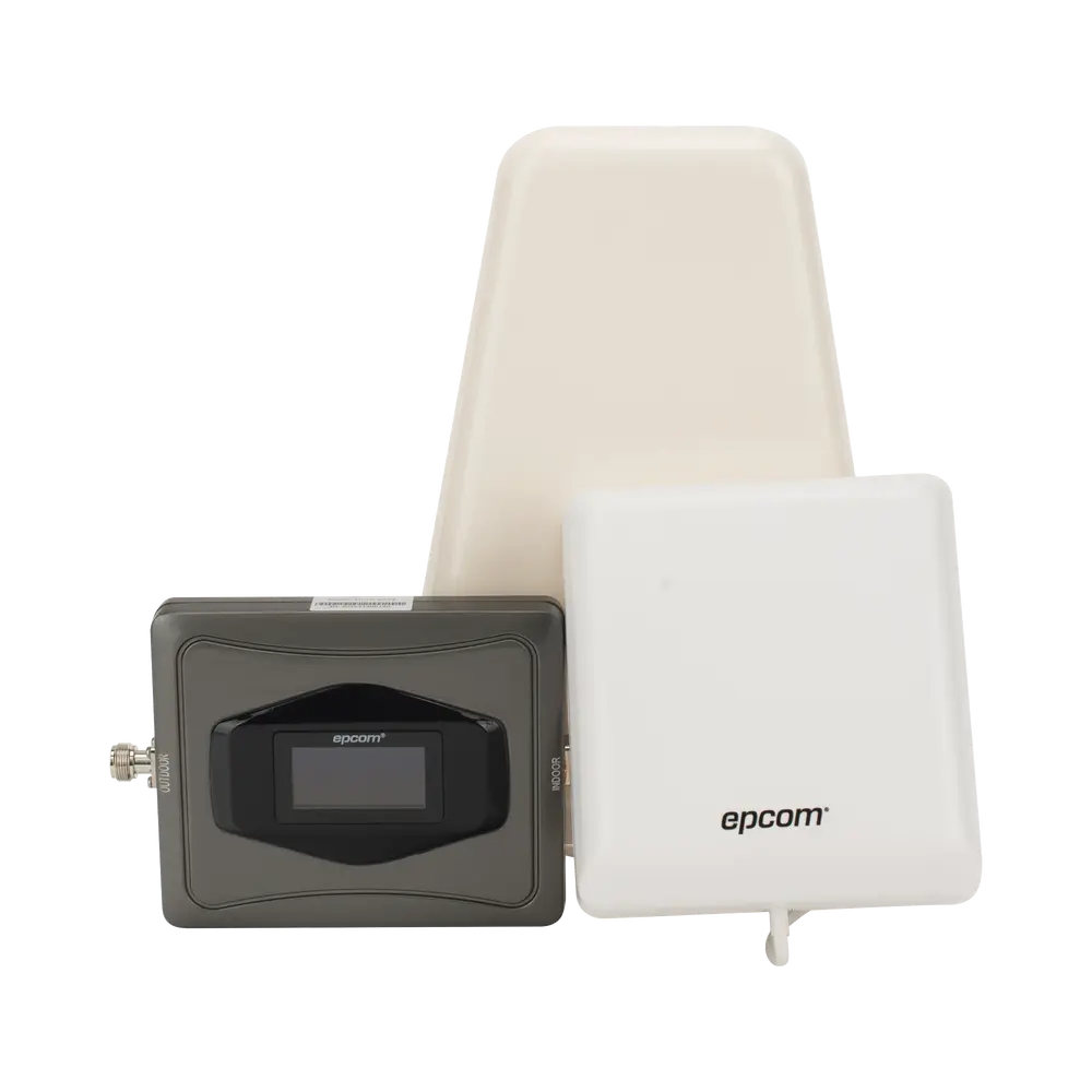 Amplificador Celular 4G / Triple Banda 850/1900/2100 MHz / Ganancia 68 dBm / Cobertura 600 m² / Kit Completo con Antenas y Cables