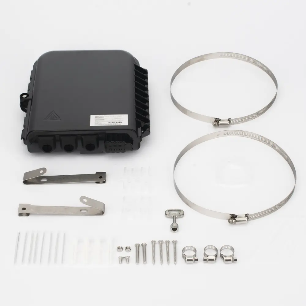 Caja de Empalme FTTx / 24 Fusiones / Splitter 1x8 SC/APC / 8 Acopladores SC/APC / 3 Puertos Troncal / IP65 / Interior-Exterior - Imagen 7