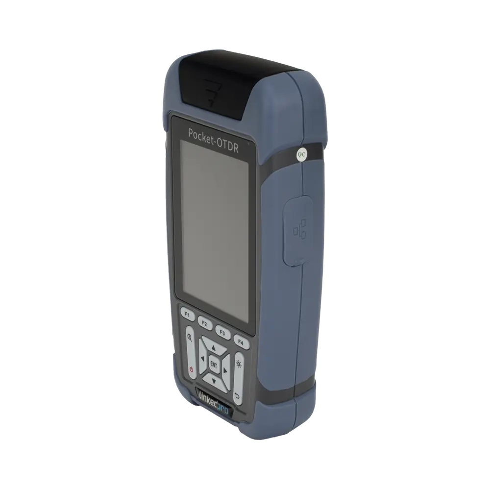 Mini OTDR para Fibra Óptica / Monomodo 1310nm y 1550nm / Rango Dinámico 24dB/22dB / VFL 10mW / OPM Integrado / Mapeo RJ45 / Alcance 128 km / Pantalla 3.5" / 12 Horas de Medición Continua - Imagen 3