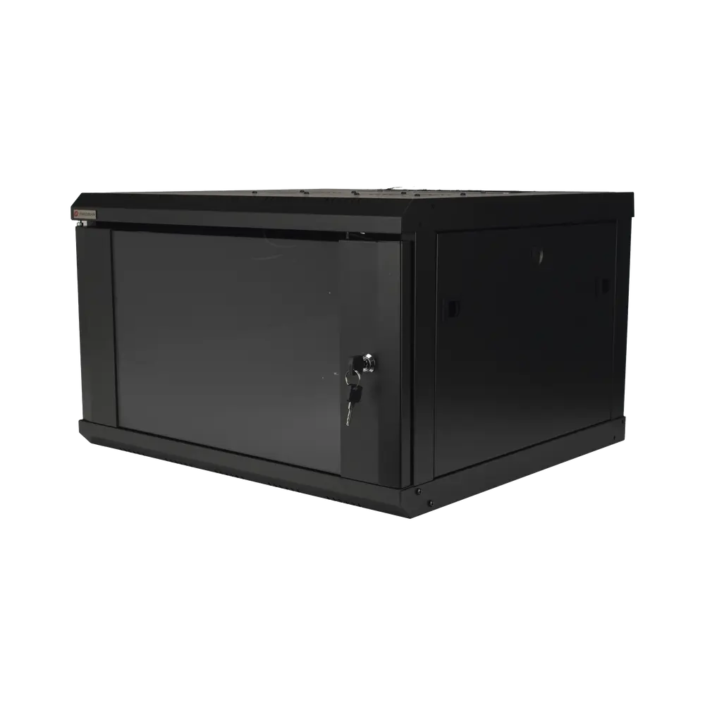 Gabinete de Pared / 6U / 19 Pulgadas / 600 x 550 x 382 mm / Cristal Templado 5 mm / Carga 60 kg / IP20 - Imagen 4