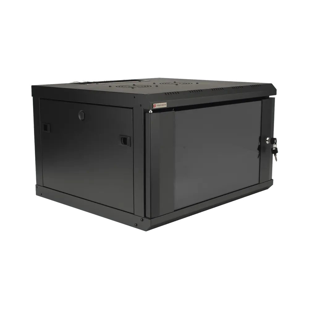 Gabinete de Pared / 6U / 19 Pulgadas / 600 x 550 x 382 mm / Cristal Templado 5 mm / Carga 60 kg / IP20 - Imagen 5