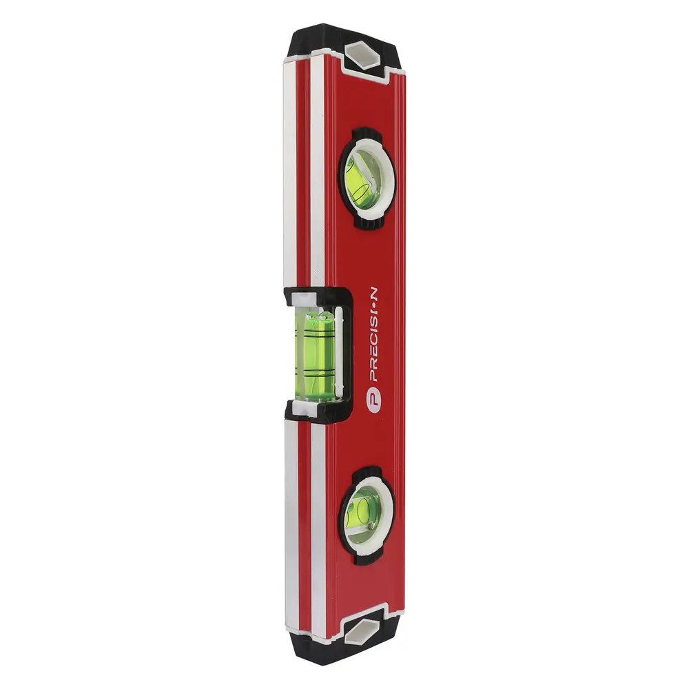 Nivel Magnético Torpedo / 9" (228 mm) / Triple Burbuja / Exactitud 1.0 mm/m / Aluminio con TPR - Imagen 4